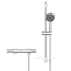 Grohe Precision Feel Thermostatic Shower Mixer 1/2" with Shower Set - 34791000 -Showers Shop 34791000 D2 460