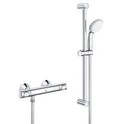 Grohe Precision Flow Thermostatic Shower Mixer 1/2" with Shower Set - 34841000
