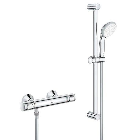 Grohe Precision Flow Thermostatic Shower Mixer 1/2" with Shower Set - 34841000 3 Grohe Precision Flow Thermostatic Shower Mixer 1/2" with Shower Set - 34841000