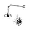 Aqualisa - Aquatique Thermo Concealed Thermostatic Valve with 5" Drencher Head & Arm - Chrome - 500.00.01-550.01 -Showers Shop 500.00.01 550.01 P