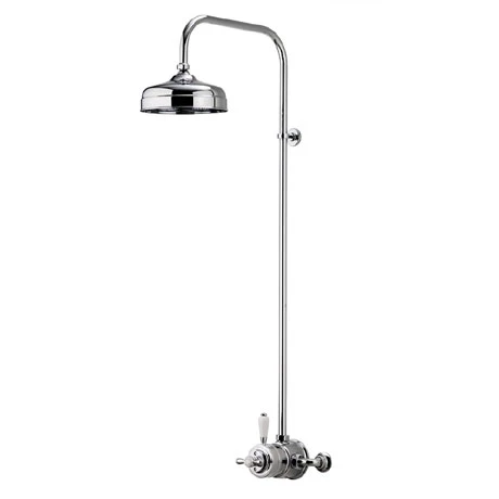 Aqualisa - Aquatique Thermo Exposed Thermostatic Valve with 8" Drencher Head & Riser Rail - Chrome - 500.10.01-581.01 3 Aqualisa - Aquatique Thermo Exposed Thermostatic Valve with 8" Drencher Head & Riser Rail - Chrome - 500.10.01-581.01