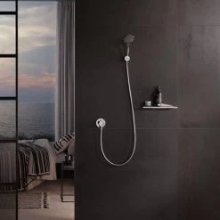 Keuco Ixmo Solo Round Thermostatic Shower Mixer Valve - Chrome -Showers Shop 59554010021 D3 460