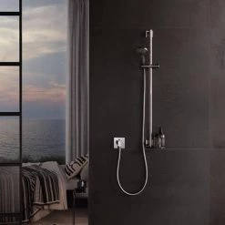 Keuco Ixmo Solo Square Thermostatic Shower Mixer Valve - Chrome 10 Keuco Ixmo Solo Square Thermostatic Shower Mixer Valve - Chrome -Showers Shop 59554010022 D3 460