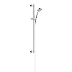 Keuco Ixmo Solo Round Shower Slider Rail Kit - Chrome