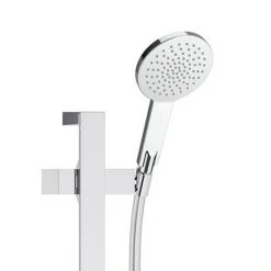 Keuco Ixmo Square Thermostatic Shower System with Head + Slide Rail Kit - Chrome -Showers Shop 59605010002 D2 460
