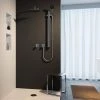 Keuco Ixmo Square Thermostatic Shower System with Head + Slide Rail Kit - Chrome -Showers Shop 59605010002 P