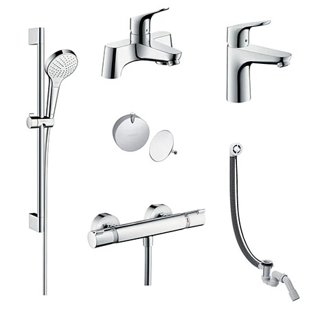 Hansgrohe Over Bath Taps & Shower Package 3 Hansgrohe Over Bath Taps & Shower Package