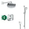 Hansgrohe Ecostat E Square Complete Shower Set with Croma Select E Shower Slider Rail Kit -Showers Shop 88101000 prod