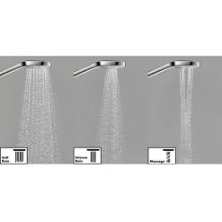 Hansgrohe Ecostat E Square Complete Shower Set with Shower Slider Rail Kit -Showers Shop 88102003 D4 460