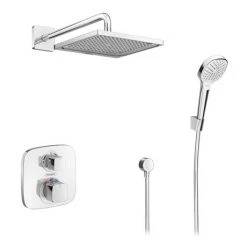 Hansgrohe Ecostat E Square Complete Shower Set with Wall Mounted Shower Handset -Showers Shop 88102004 n d4 460