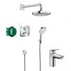 Hansgrohe Croma Select E Complete Shower Set & Logis Tap Package 2 Hansgrohe Croma Select E Complete Shower Set & Logis Tap Package -Showers Shop 88102005 P