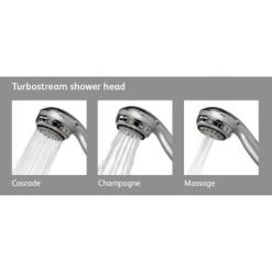 Aqualisa - Turbostream Adjustable Shower Kit - Chrome - 99.20.01 -Showers Shop 99.20.01 D1 460