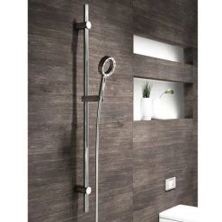 AQUAS Wave Slider Rail Kit with X-Jet Handshower - Chrome -Showers Shop A000274 detail3 460