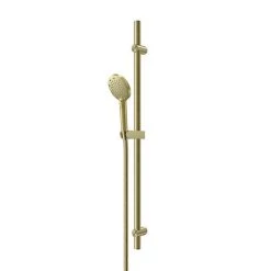 AQUAS X-Jet Turbo Slider Rail Kit with 3-Spray Handshower - Brushed Brass