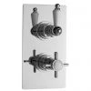 Ultra Traditional Beaumont Twin Thermostatic Shower Valve - Chrome - A3050 -Showers Shop A3050 LN 460