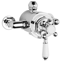 Showers Shop 8 Nuie Traditional Dual Exposed Thermostatic Shower Valve - Chrome - A3091E