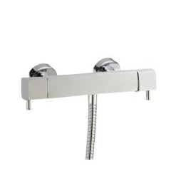 Hudson Reed Quadro Thermostatic Bar Valve with Sheer Slide Rail Kit - Chrome -Showers Shop A3167 A3503 d2 375