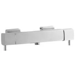 Hudson Reed Quadro Thermostatic Bar Valve with Kubix Slide Rail Kit - Chrome -Showers Shop A3503 A3181 nd2 460