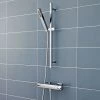 Hudson Reed Quadro Thermostatic Bar Valve with Kubix Slide Rail Kit - Chrome -Showers Shop A3503 A3181 np