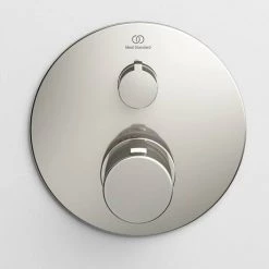 Ideal Standard Ceratherm T100 Chrome Built-In Thermostatic 1 Outlet Round Shower Mixer + Easybox -Showers Shop A5813AA A1000NU D2 460