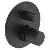 Ideal Standard Silk Black Ceratherm T100 Built-In Thermostatic 2 Outlet Bath Shower Mixer 1 Ideal Standard Silk Black Ceratherm T100 Built-In Thermostatic 2 Outlet Bath Shower Mixer -Showers Shop A5814XG P