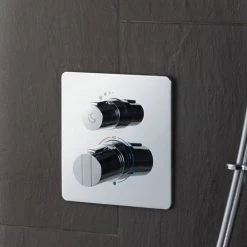 Ideal Standard Connect Easybox Slim Built-in Shower Mixer with Square Faceplate -Showers Shop A5878AA D2 460