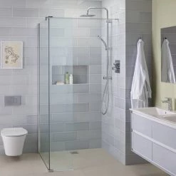 Ideal Standard Connect Easybox Slim Built-in Shower Mixer with Square Faceplate -Showers Shop A5878AA D3 460