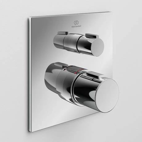 Ideal Standard Ceratherm C100 Chrome Built-In Thermostatic 1 Outlet Square Shower Mixer + Easybox 5 Ideal Standard Ceratherm C100 Chrome Built-In Thermostatic 1 Outlet Square Shower Mixer + Easybox - Image 3