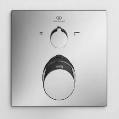 Ideal Standard Ceratherm C100 Chrome Built-In Thermostatic 1 Outlet Square Shower Mixer + Easybox 9 Ideal Standard Ceratherm C100 Chrome Built-In Thermostatic 1 Outlet Square Shower Mixer + Easybox -Showers Shop A6956AA A1000NU D3 460