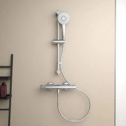 Ideal Standard Ceratherm T50 Exposed Thermostatic Bar Shower Mixer - A7216AA -Showers Shop A7216AA D3 460
