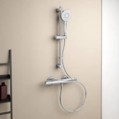 Ideal Standard Ceratherm T50 Exposed Thermostatic Shower Mixer Pack - A7221AA -Showers Shop A7221AA D4 460