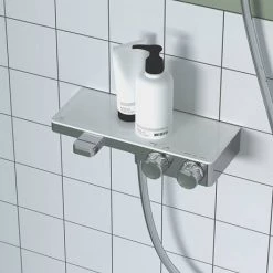 Ideal Standard Ceratherm S200 Exposed Thermostatic Wall Mounted Shelf Bath Shower Mixer - A7330AA -Showers Shop A7330AA D3 460