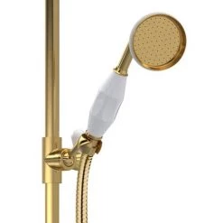 Hudson Reed Brushed Brass Thermostatic Shower Valve & Rigid Riser Kit - A8117 10 Hudson Reed Brushed Brass Thermostatic Shower Valve & Rigid Riser Kit - A8117 -Showers Shop A8117 D2 460