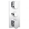 Amos Concealed Thermostatic Triple Shower Valve 2 Amos Concealed Thermostatic Triple Shower Valve -Showers Shop ACTTRPSV np