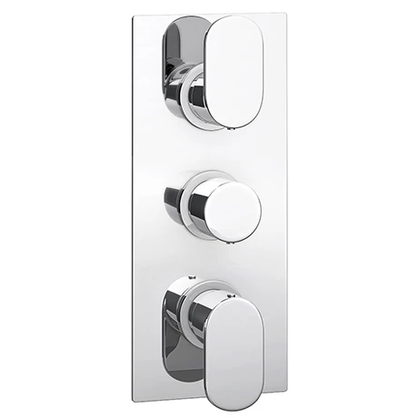 Amos Concealed Thermostatic Triple Shower Valve 3 Amos Concealed Thermostatic Triple Shower Valve