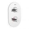 Bristan - Artisan Thermostatic Recessed Dual Control Valve with Integral Diverter - AR3-SHCDIV-C -Showers Shop AR3 SHCDIV C P