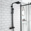 Arezzo Modern Square Thermostatic Shower - Matt Black -Showers Shop ARZ002 n prod
