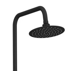 Arezzo Modern Round Thermostatic Shower - Matt Black -Showers Shop ARZ003 detail2 460