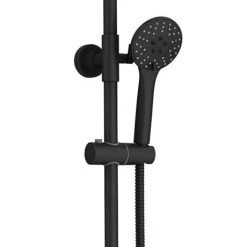 Arezzo Modern Round Thermostatic Shower (300mm Head - Matt Black) -Showers Shop ARZ03H d1 460