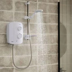 Triton Silent Running Thermostatic Power Shower - AS2000SR -Showers Shop AS2000SR D2 460