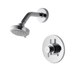 Aqualisa - Aspire DL Concealed Thermostatic Shower Valve with Wall Mounted Fixed Head - ASP001CF