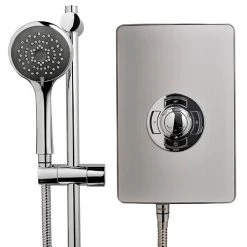 Triton - Aspirante 9.5kw Electric Shower - Brushed Steel - ASP09BRSTL