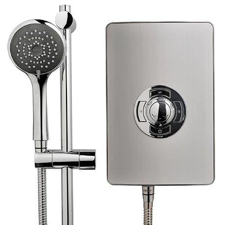 Triton - Aspirante 9.5kw Electric Shower - Brushed Steel - ASP09BRSTL 2 Triton - Aspirante 9.5kw Electric Shower - Brushed Steel - ASP09BRSTL