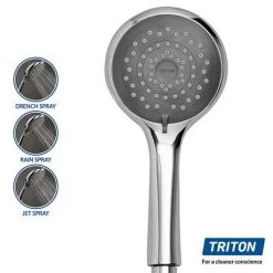 Triton - Aspirante 9.5kw Electric Shower - Black Gloss - ASP09GSBLK -Showers Shop ASP08GSBLK A44 460