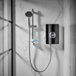 Triton - Aspirante 9.5kw Electric Shower - Black Gloss - ASP09GSBLK -Showers Shop ASP08GSBLK A5 460