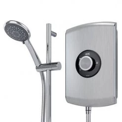 Triton Amore 8.5kW Electric Shower - Brushed Steel - ASPAMO8BRSTL -Showers Shop ASPAMO8BRSTL D3 460 1