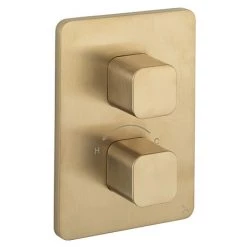 Crosswater Atoll/ Glide II Marvel Crossbox 1 Outlet Trim & Levers - Brushed Brass