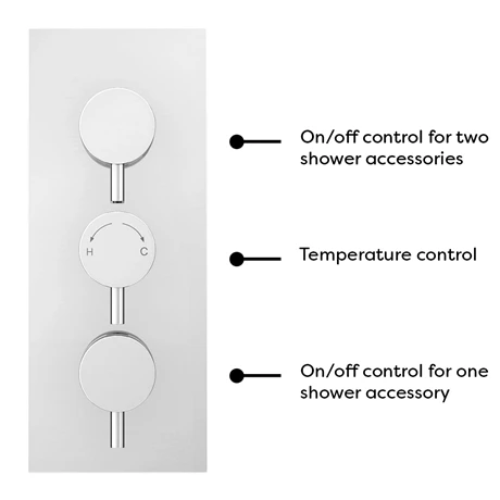 Cruze Shower Package (Rainfall Wall Mounted Head, Handset + Freeflow Bath Filler) 8 Cruze Shower Package (Rainfall Wall Mounted Head, Handset + Freeflow Bath Filler) - Image 6