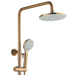 Arezzo Round Thermostatic Shower - Brushed Bronze 8 Arezzo Round Thermostatic Shower - Brushed Bronze -Showers Shop AZBRZRD3 d2 460
