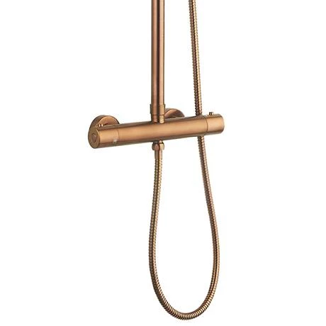 Arezzo Round Thermostatic Shower - Brushed Bronze 6 Arezzo Round Thermostatic Shower - Brushed Bronze - Image 4